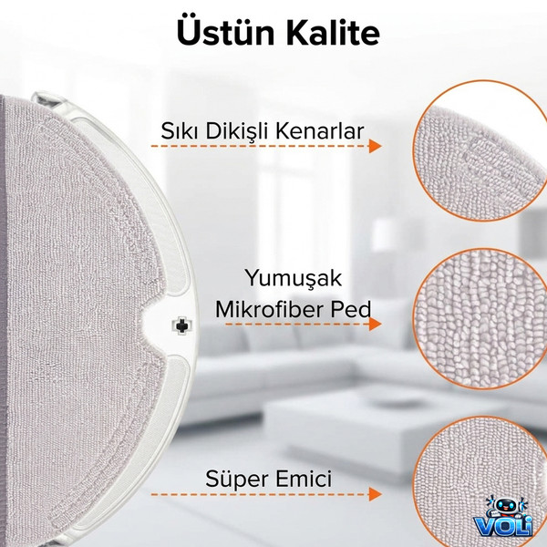 Mija Roborock Q8 Max / Q8 Max Plus (Q8 Max Pro Değil) Uyumlu 1 Yıllık Yedek Set 20 Parça Avantaj