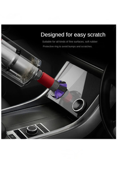Rovexa Dyson V7 V8 V10 V11 V15 Uyumlu Hassas Yüzey Temizleme Başlığı - Çiziksiz Toz Fırçası Ucu