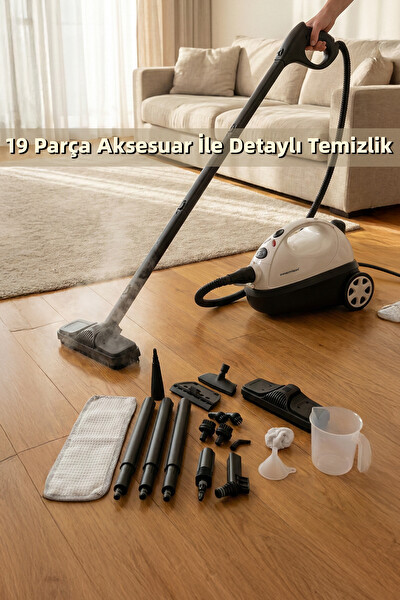 Premier PSC 228 Çok Fonksiyonlu Buharlı Temizlik Makinesi 1200ML