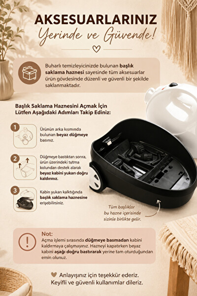 Premier PSC 228 Çok Fonksiyonlu Buharlı Temizlik Makinesi 1200ML