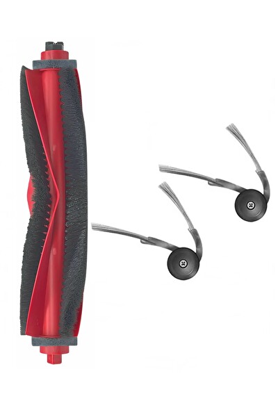 Rovexa Roborock Q10V & Q10V+ Uyumlu 1 Adet Ana Fırça 2 Adet Yan Fırça