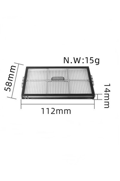 Rovexa Roborock S9 & S9+ Uyumlu 2 Adet Filtre 2 Adet Yan Fırça