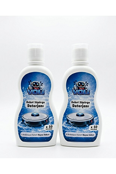 Rovexa Robot Süpürge Deterjanı & Mop Temizleme Sıvısı 500 ml x 2 100 Kullanım - Beyaz Sabun Temizlik Suyu