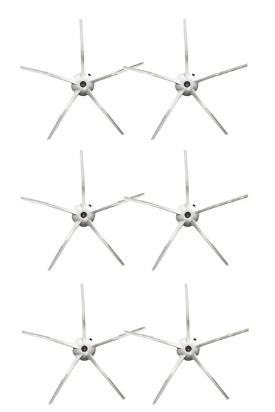Rovexa Roborock S5 Max Uyumlu 6 Adet Beyaz Yan Fırça