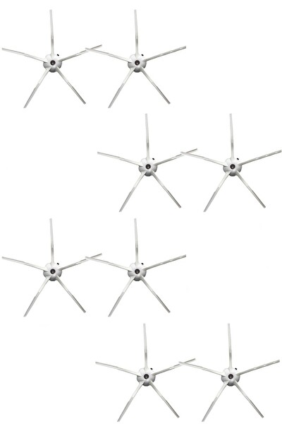 Rovexa Roborock S5 Max Uyumlu 8 Adet Beyaz Yan Fırça