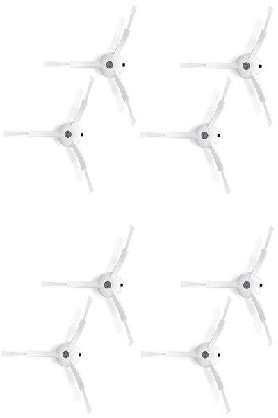 Rovexa Roborock S8 Sonic Uyumlu 8 Adet Beyaz Yan Fırça