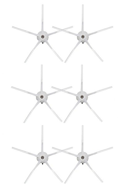 Rovexa Roborock G10 Uyumlu 6 Adet Beyaz Yan Fırça
