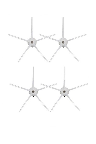 Rovexa Roborock S7 Sonic Uyumlu 4 Adet Beyaz Yan Fırça