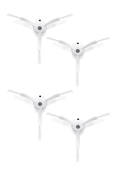 Rovexa Roborock QRevo Pro Uyumlu 4 Adet Beyaz Yan Fırça