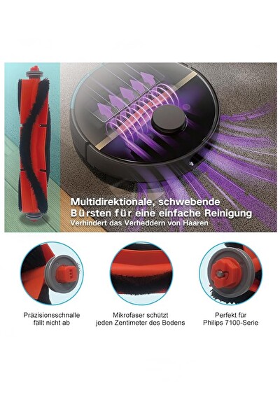 Rovexa Philips 7000 Serileri HomeRun Aqua ile Uyumlu 1 Adet Ana Fırça 1 Adet Tarak 1 Adet Fırça