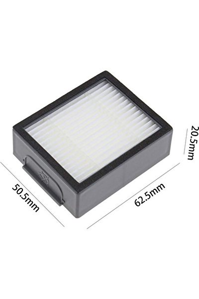 Rovexa iRobot Roomba E5 E6 E7 Uyumlu 2 Adet Hepa Filtre 2 Adet Yan Fırça