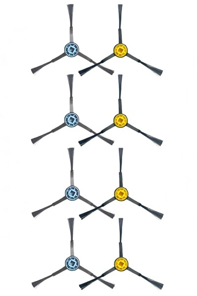 Rovexa Midea M8+ Robot Süpürge Uyumlu 8 Adet Yan Fırça