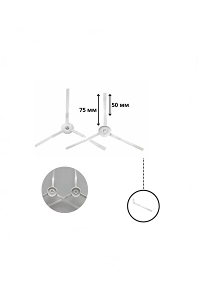 Rovexa Tefal RG7447 X-Plorer 60 Uyumlu 4 Adet Hepa Filtre 4 Adet Yan Fırça