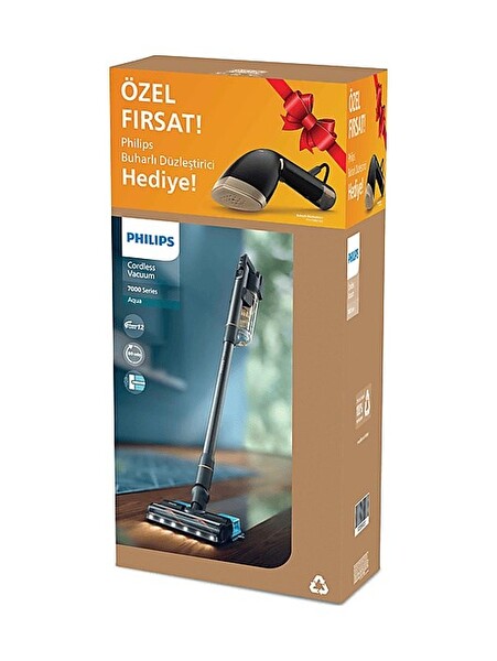 Philips XC7057/01 Kablosuz Dikey Süpürge STH7060/80 Buharlı Düzleştirici Hediyeli Paket BXA0086/00