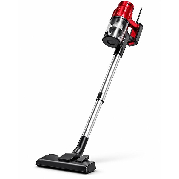 Aura New Star 500 W Hepa Filtreli 0.5 L Toz Hazneli Kablolu Dikey Süpürge Kırmızı