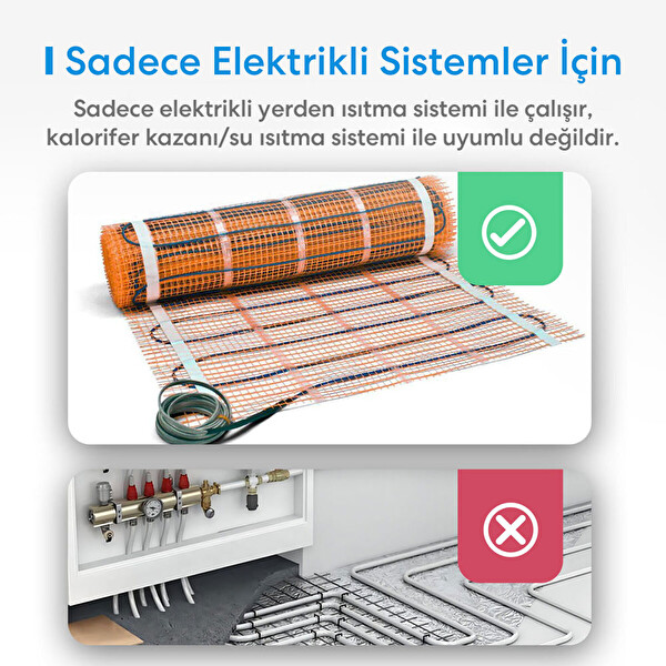 Meross Wi-Fi Uzaktan Kontrollü Akıllı Oda Termostatı