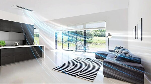 Samsung Wind Free Multi Tek Yön Kaset 1+2 Sistem (AJ068TXJ3KH/EA) 12 + 18 Btu İç 6.8 Kw Dış Ünite Klima