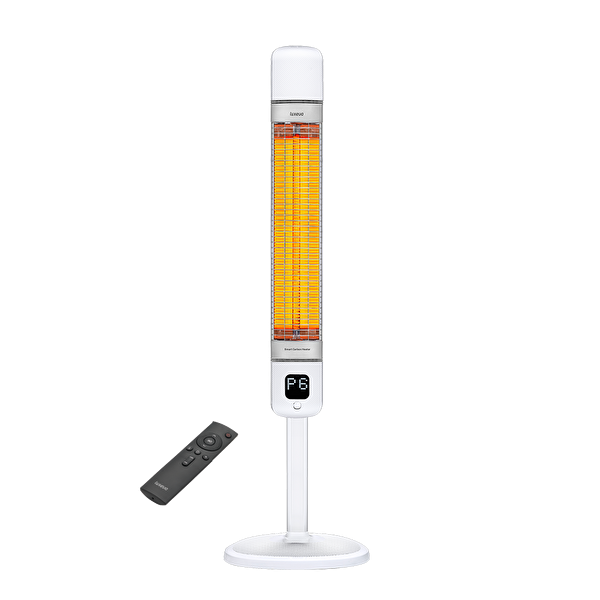 Luxeva LXV-SMART-FR-WHITE 2500 W IP55 Su Geçirmezlik Karbon Beyaz Kule Tipi Elektrikli Isıtıcı