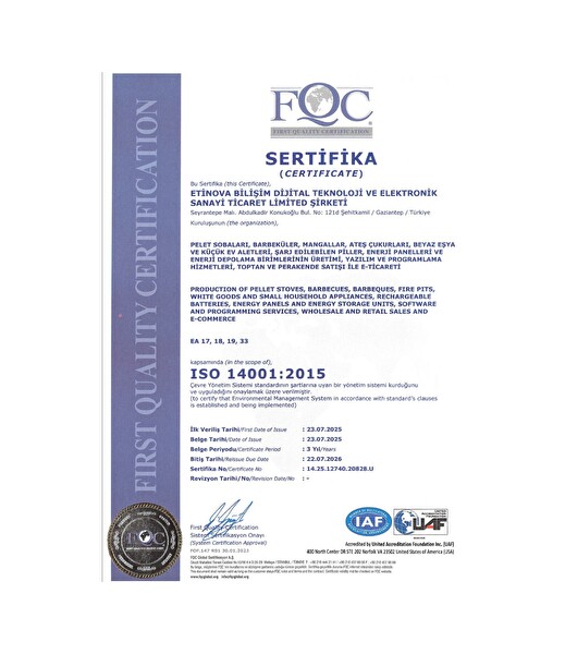 Etinova M002 Mini Fırınlı Pelet Sobası