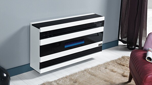 Fujiyama FHS 9000 MFC 7.5 kW Modern Fanlı Camlı Doğalgaz Sobası