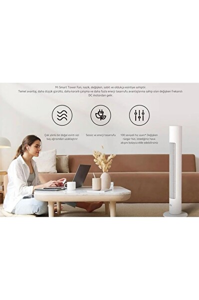 Xiaomi Akıllı Kule Tipi Vantilatör
