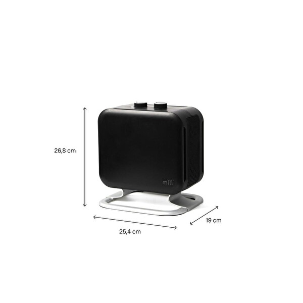 Mill 1800 W Siyah Fan Isıtıcı