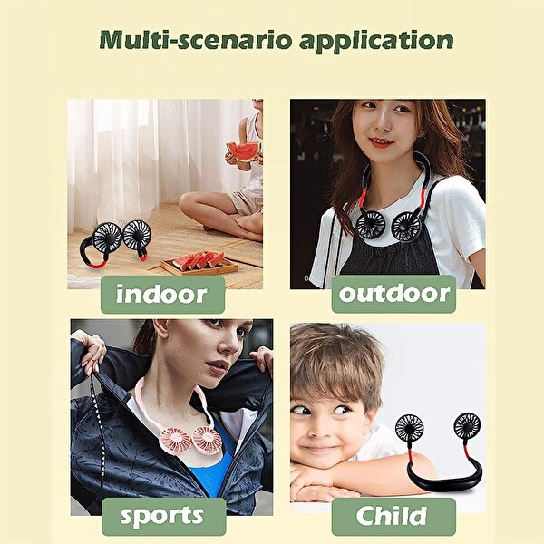 Torima F-04 Eller Serbest Boyuna Asılabilir Şarjlı 3 Kademeli Vantilatör Klima Soğutucu Fan Mavi