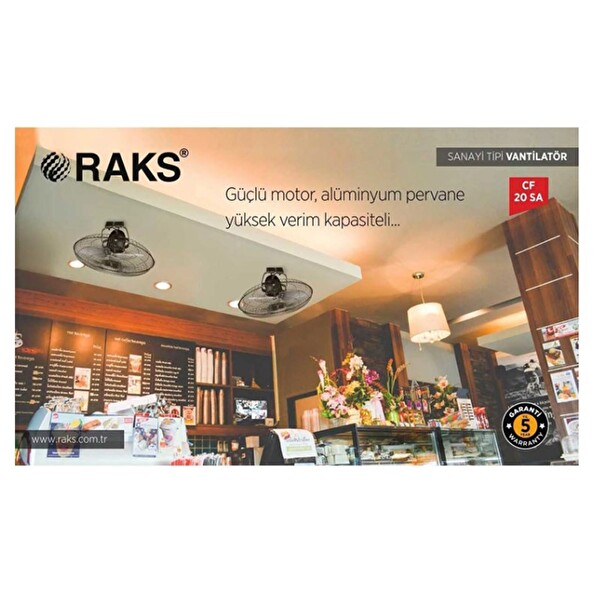 Raks CF 20 SA Sanayi Tipi Tavan Vantilatörü