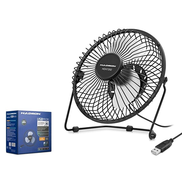 HDX7252 18 CM Metal Masaüstü USB Vantilatör