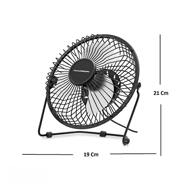 Hadron HDX7252 18 CM Metal Masaüstü USB Vantilatör