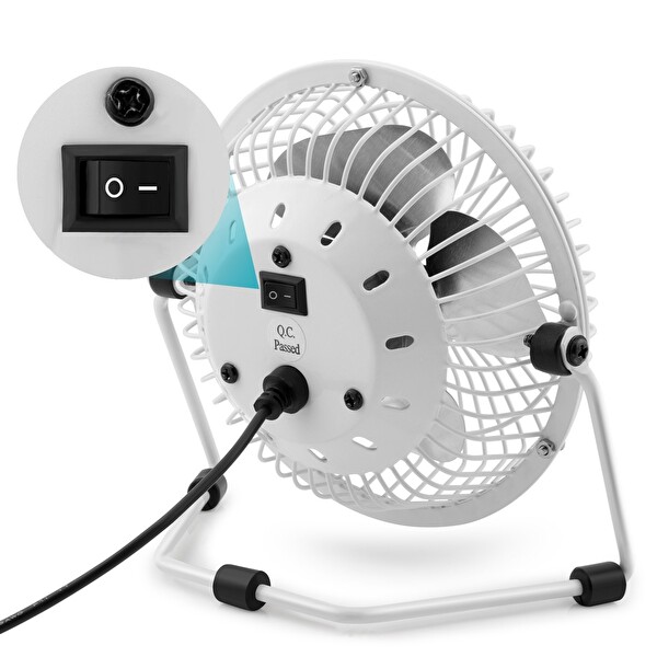 Hadron HDX7252 18 CM Metal Masaüstü USB Vantilatör