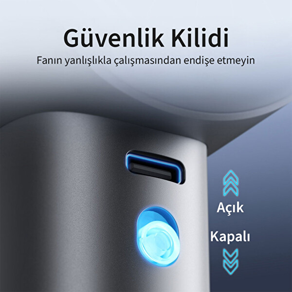 Jisu Life Handheld Fan Pro1 S Taşınabilir Akıllı El Fanı 5000 mAh