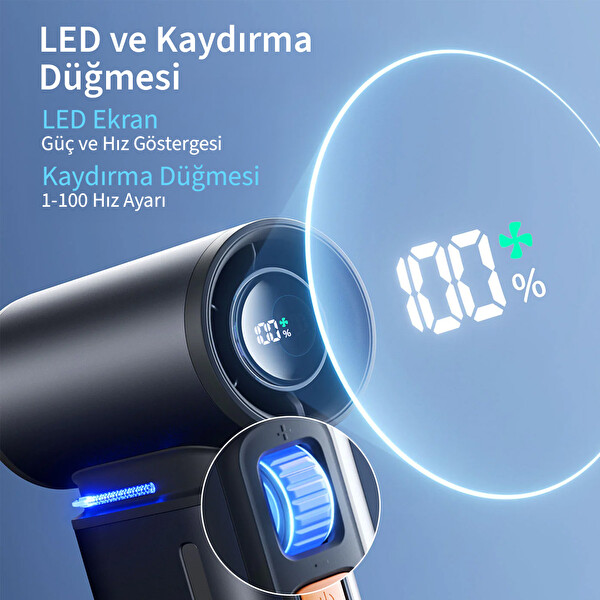 Jisu Life Handheld Fan Ultra 1 Taşınabilir Akıllı El Fanı 9000 mAh