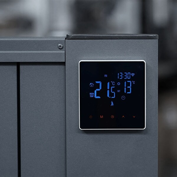 MirKraft Elektrikli Radyatör Petek Isıtıcı Antrasit Gri 870x500