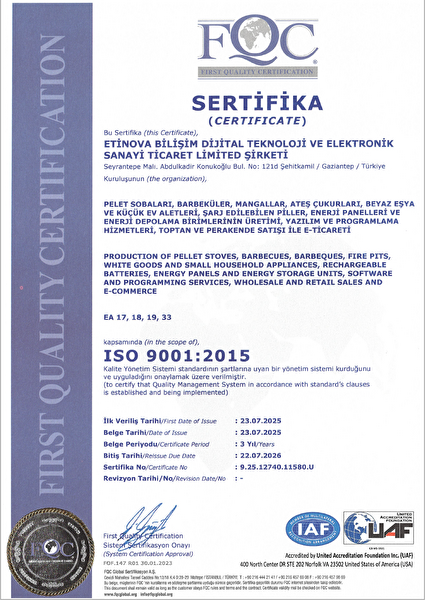 Etinova M003 Pelet ve Odun Yakabilen Mini Fırınlı Soba