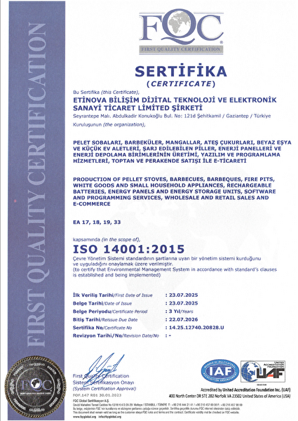 Etinova M003 Pelet ve Odun Yakabilen Mini Fırınlı Soba