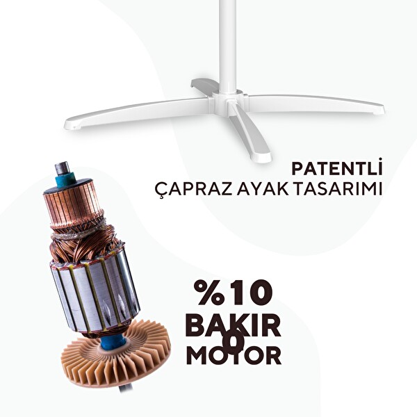 Kumtel KTF-290 Beyaz Vantilatör 16