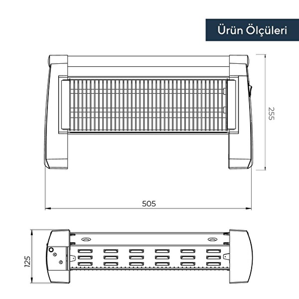 Kumtel Quartz Isıtıcı 1200 W KS-2819
