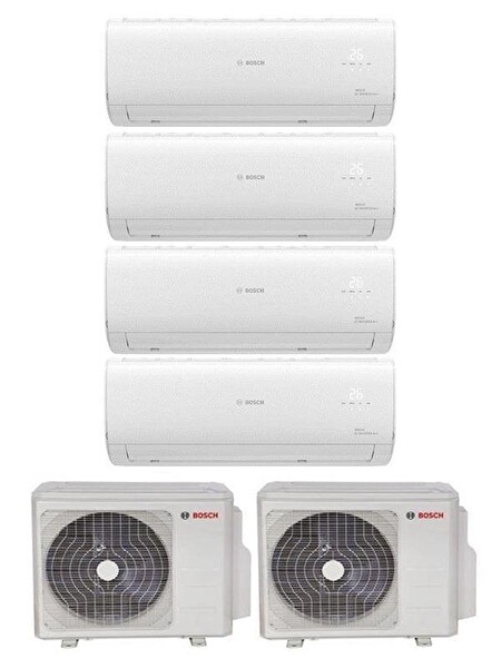 Bosch Multi Split 84000 Btu Dış (42+42) - 4 İç Ünite 18000 - 18000 - 24000 - 24000 Btu İnverter Klima