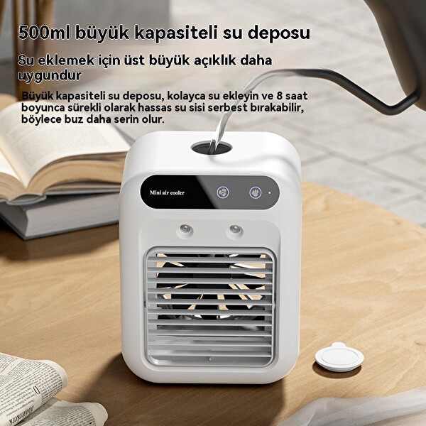Mioji Mio AC4 3600 mAh Taşınabilir Buharlı Buzlu Nemlendirici Hava Soğutucu Vantilatör