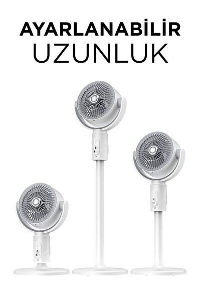 Torima F1 Air Fan Beyaz Kumandalı Yarlanabilir Vantilatör