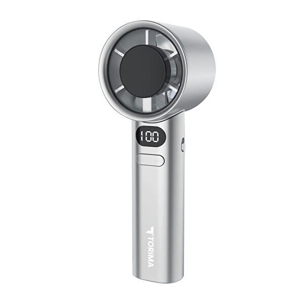 Torima F 21 Dijital Ekranlı 120 Hız Ayarlı Taşınabilir Mini Fan Beyaz