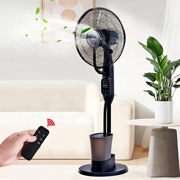 NPO N01 Buz Eklenebilir Ultrasonik Buharlı Zaman Ayarlı 3 Kademli Sessiz 75 W Akıllı Vantilatör