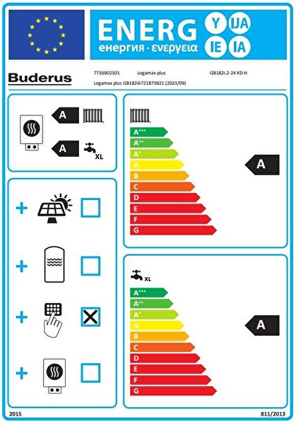 Buderus Logamax Plus GB182i.2 WiFi 24/30 Kw 20000 Yoğuşmalı Kombi