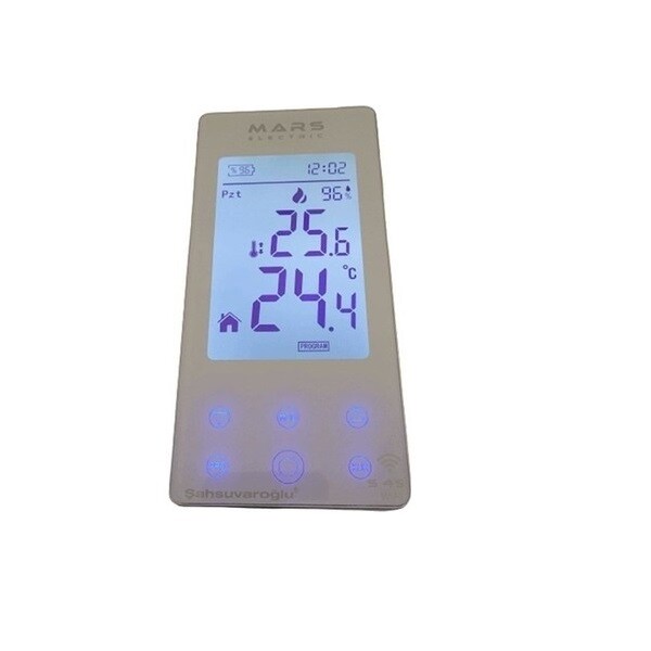 Mars Elektrik S45 WiFi Kablosuz Programlı Oda Termostatı Beyaz