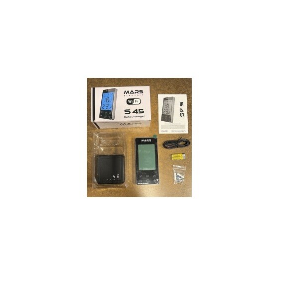 Mars Elektrik S45 WiFi Kablosuz Programlı Oda Termostatı Beyaz