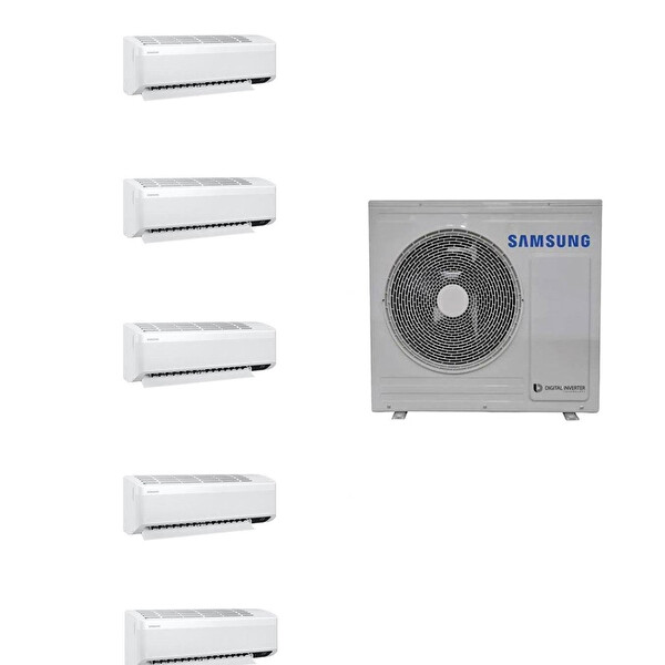 Samsung Wind Free Multi 1+5 Sistem (AJ100TXJ5KH/EA) 7+7+7+7+7 Btu 10 kw Dış Ünite Klima