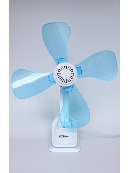 Kiwi KFAN 7604 Mavi Klipsli Masaüstü Vantilatör