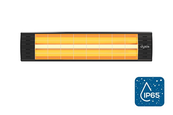 Dysis DH-7452 Art Plus Karbon Serisi IP65 Suya-Toza Dayanıklı 2300 W Siyah İç/Dış Mekan Isıtıcı