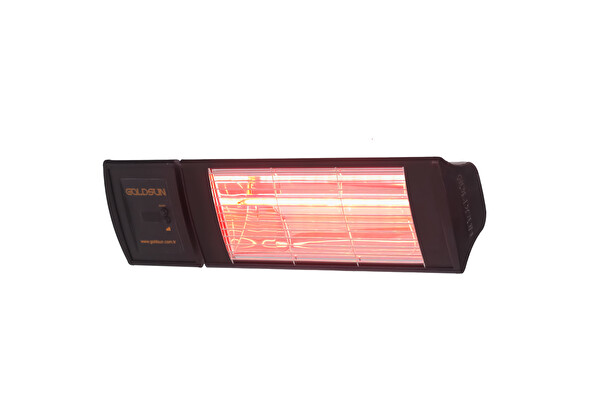 Goldsun Supra Plus 2000W Uzaktan Kumandalı Suya Dayanıklı (IP55) Duvar Tipi Dış Mekan Elektrikli Infrared Isıtıcı